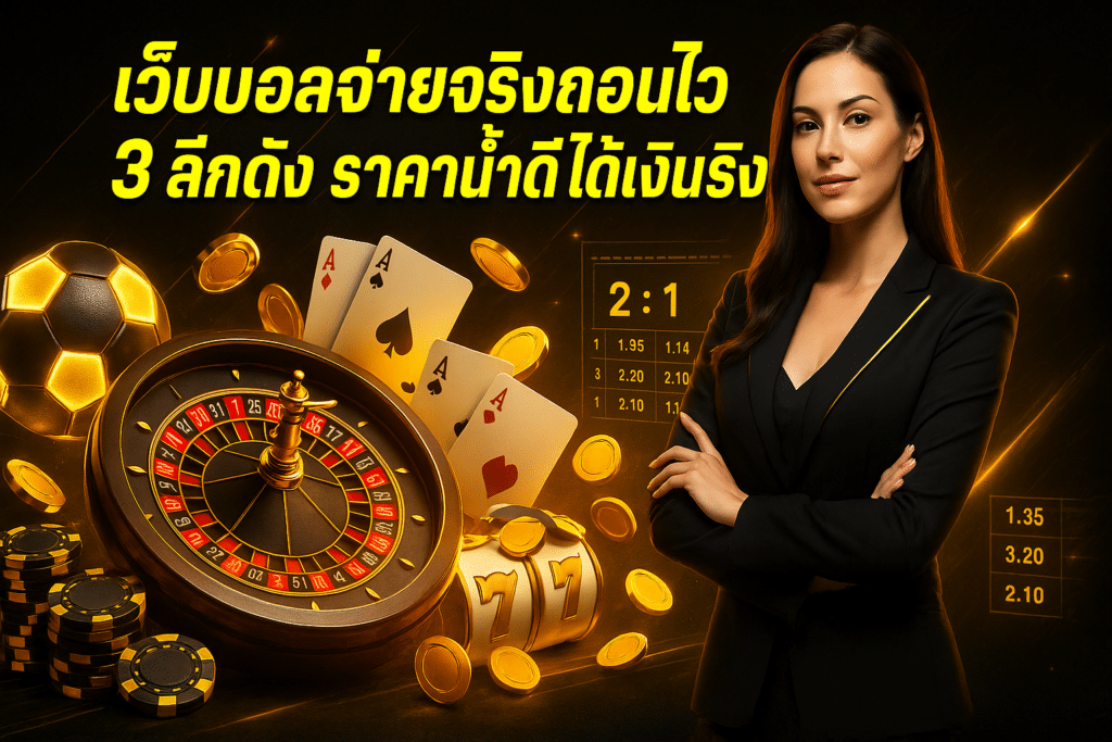 เว็บบอลจ่ายจริงถอนไว